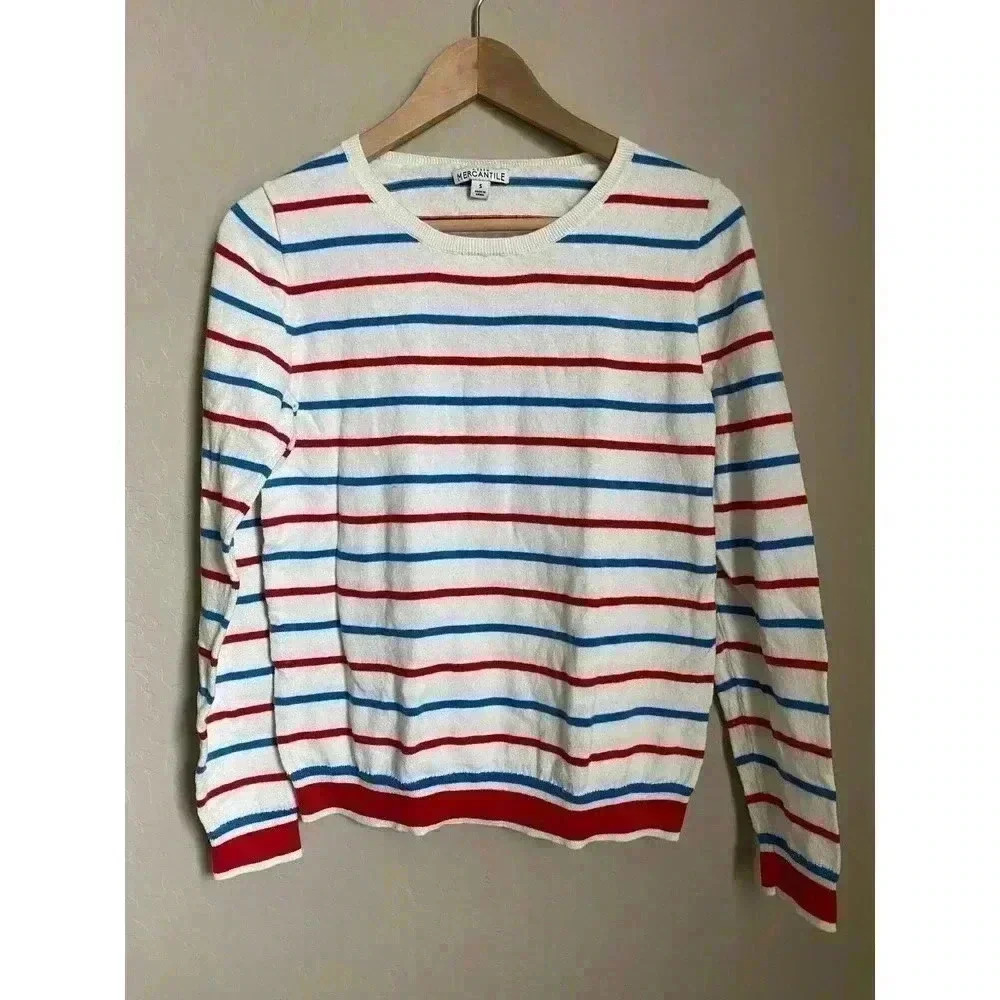 J. Crew Factory Peyton Mixed-stripe Sweater Size Small